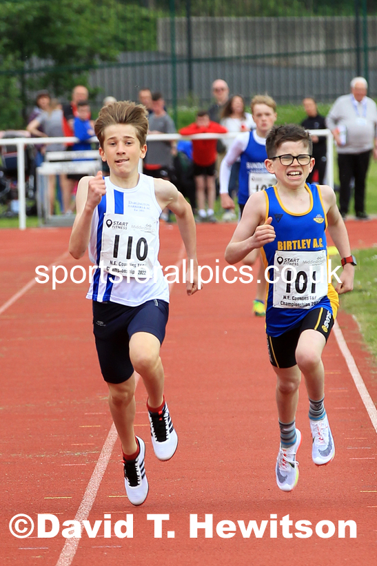Men and Boys 800 metres, 2022 North Eastern Track and Field Champs., Middlesbrough. David T. Hewitson/Sports for All Pics